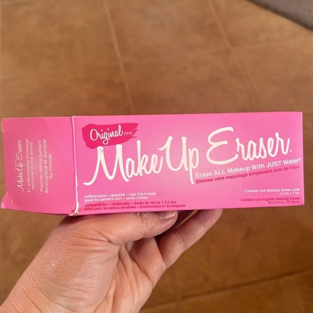 NIP The Original Makeup Eraser, Erase All Makeup With Just Water, Original Pink